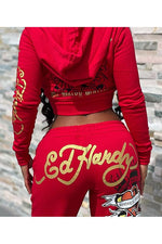 Graphic Tracksuit Hoodie Set