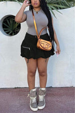 HIGH WAIST MINI SKIRT