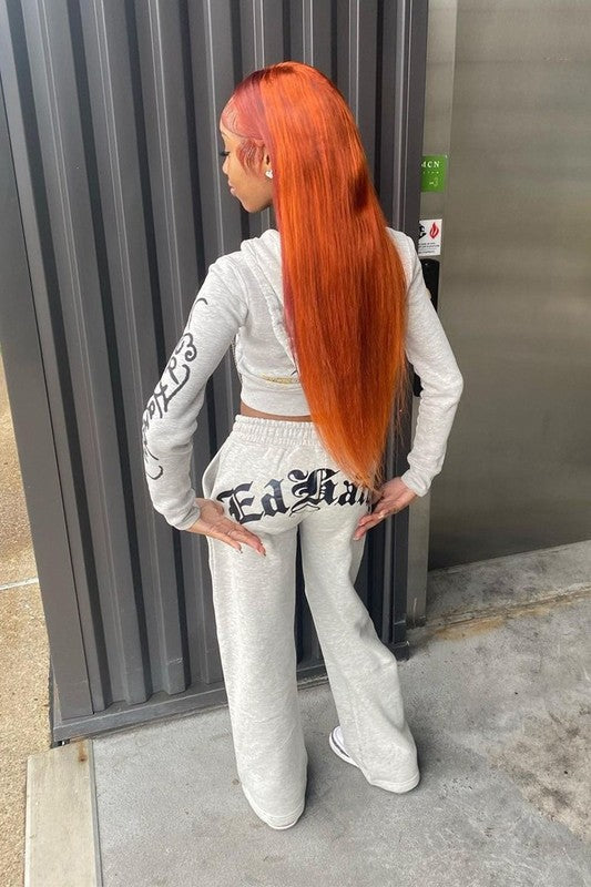 Graphic Tracksuit Hoodie Set