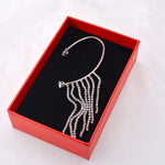 Long Tassel Earless Earrings