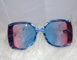 Blue And Pink Sunglasses