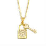 Diamond Lock Necklace