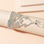 Rhinestone Bracelet Hand Back Chain Ring