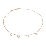 Gold Love Station Necklace