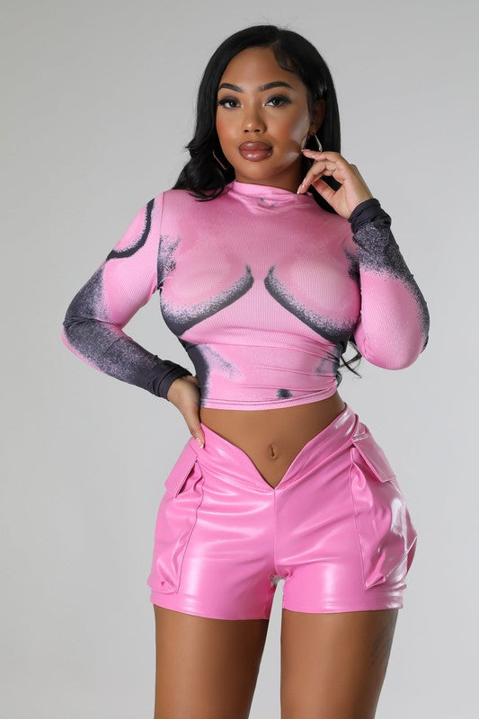 BODY PRINT CROP TOP