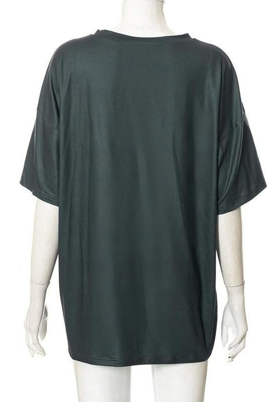 LOOSE GRAPHIC T SHIRT TEES BLOUSES STREETWEAR
