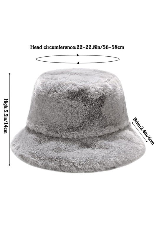 Faux Fur Bucket Hat