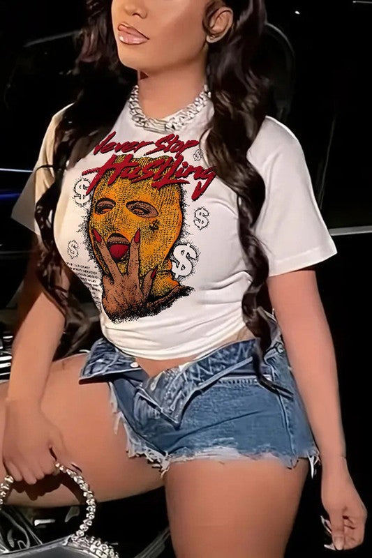 Graphic Casual Tee Shirt