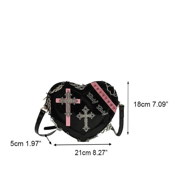 Lolita heart Crossbody bag