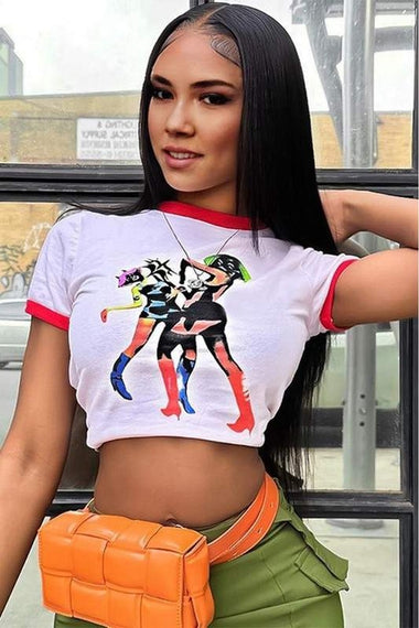 GRAPHIC CROPPED TEE