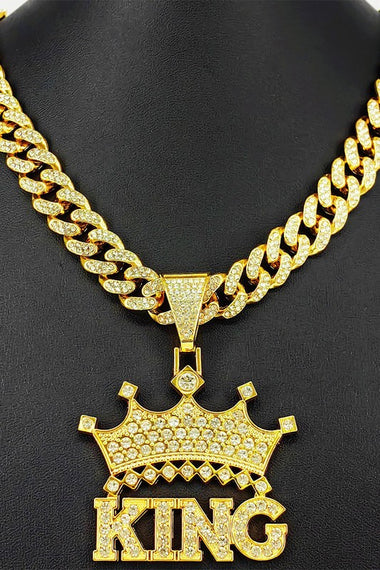 King Rhinestone Alloy Necklace