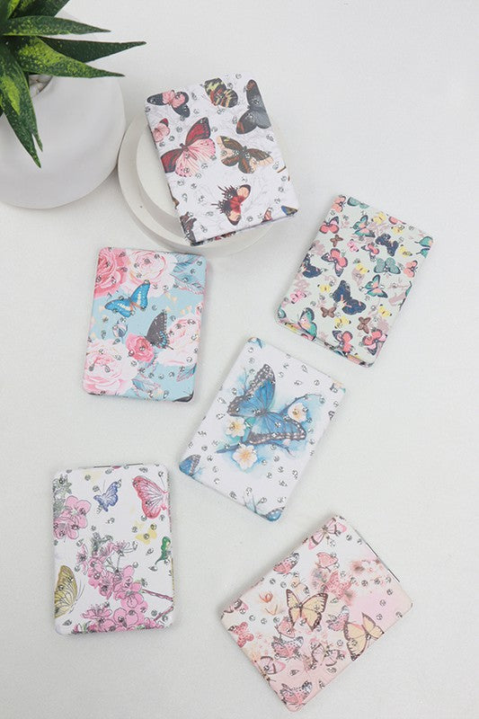 Butterfly Rectangle Cosmetic Double Mirror