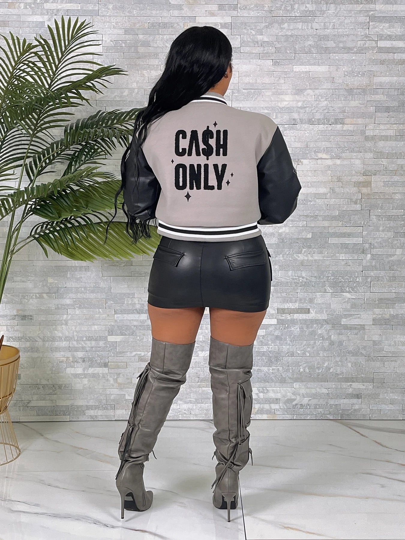 Cash Only Varsity Jacket