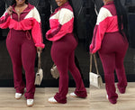 DRAW STRING DETAIL JACKET&PANTS SET