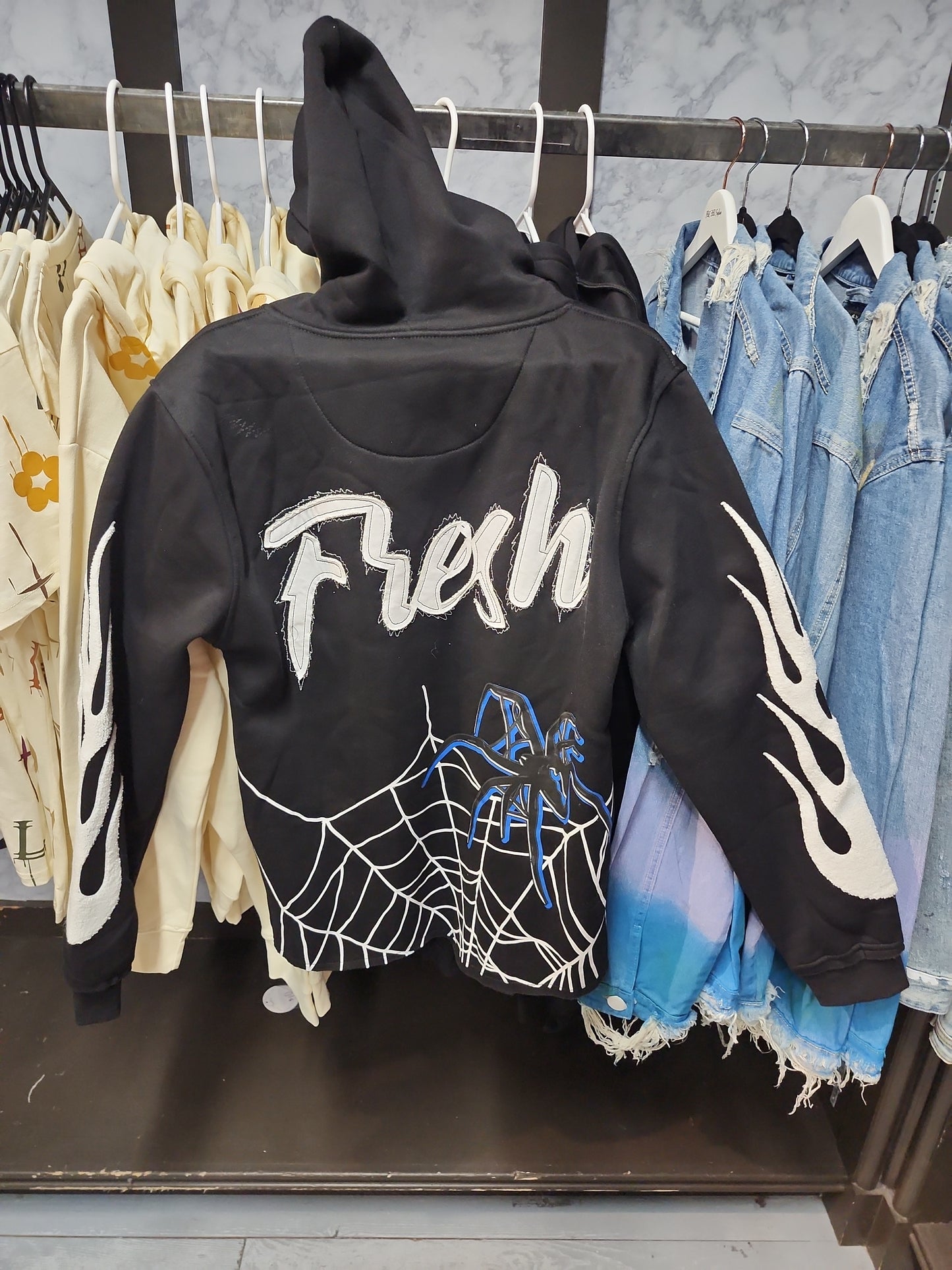 Fresh Web Crop Hoodie