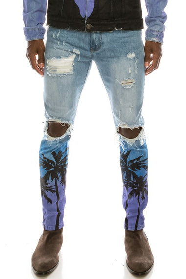 TROPICAL DENIM JEANS