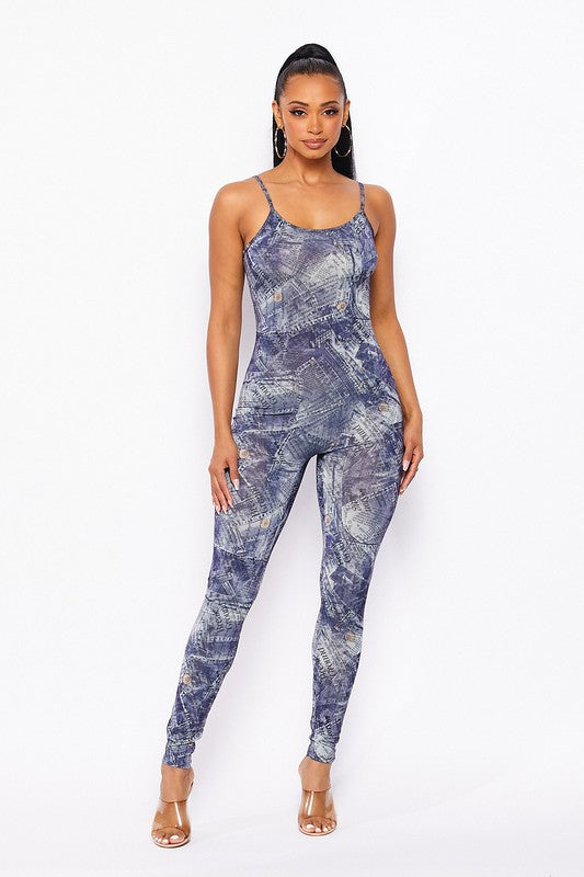 Sleeveless Jumpsuit And Crop Jacket Set