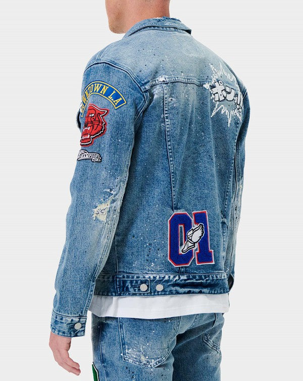 VARSITY PATCHES DENIM JACKET