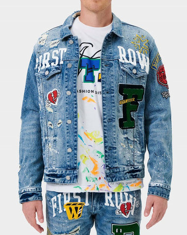 VARSITY PATCHES DENIM JACKET