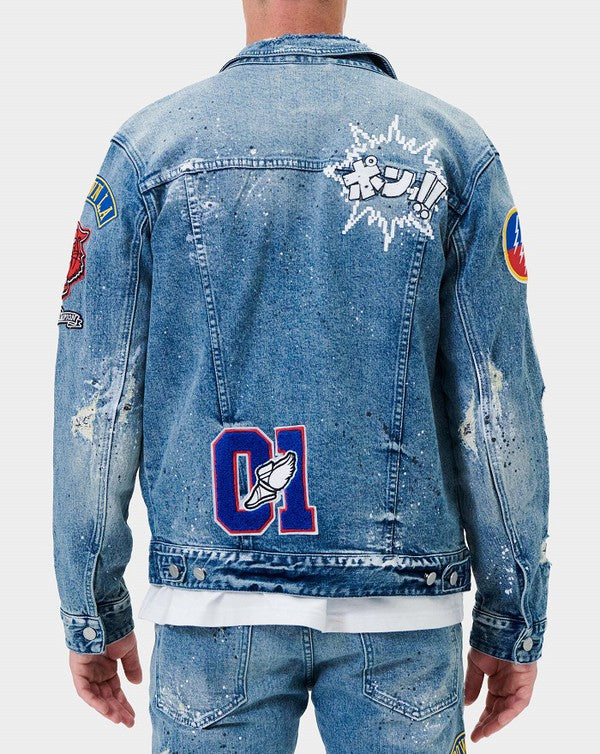 VARSITY PATCHES DENIM JACKET