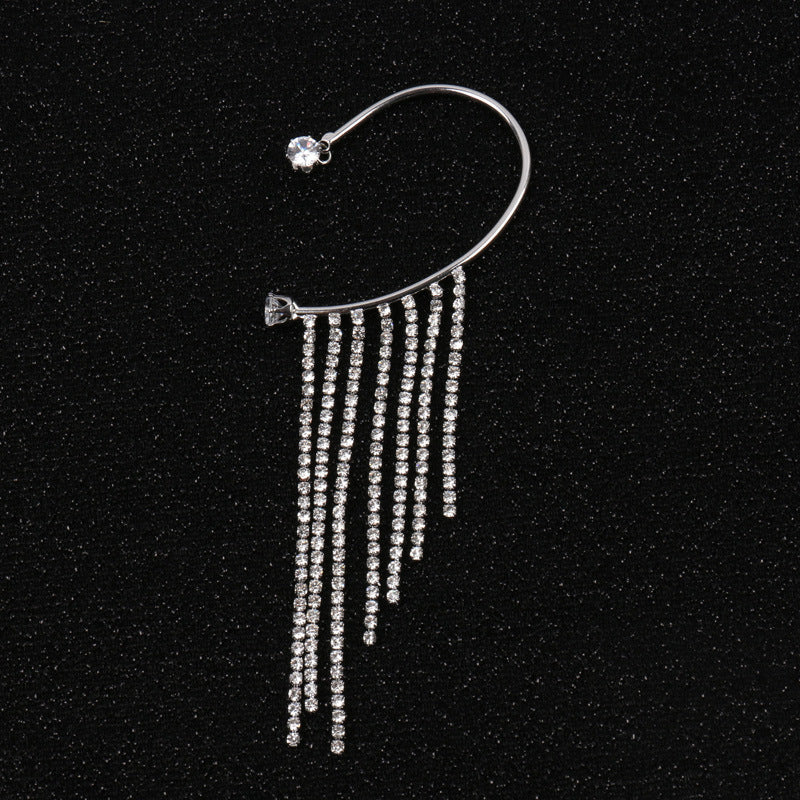 Long Tassel Earless Earrings