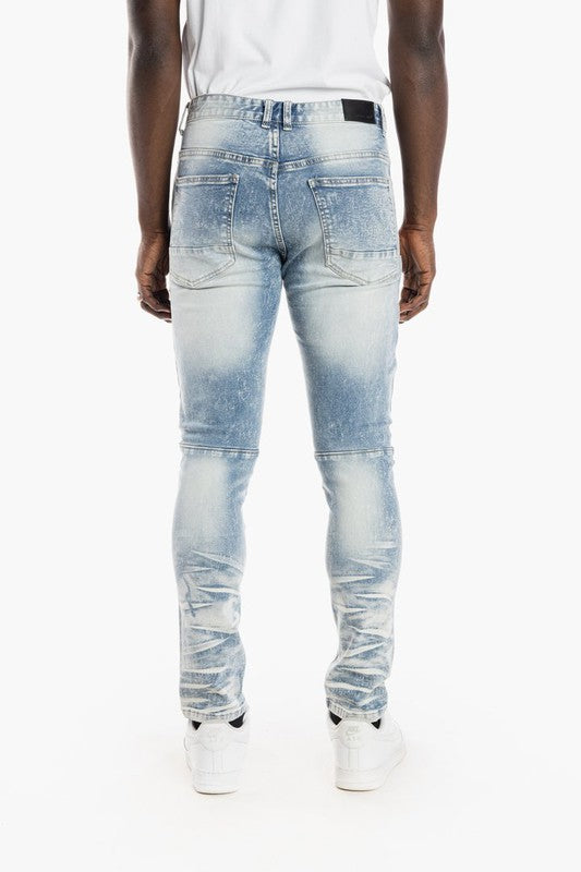 SMOKE RISE EMROIDERED FASHION JEAN