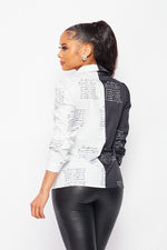 HALF & HALF COLLARED TOP