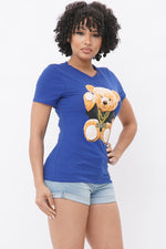 XOXO TEDDY BEAR SHORT SLEEVE TOP