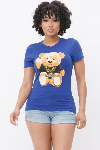 XOXO TEDDY BEAR SHORT SLEEVE TOP