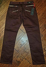 MAROON STRETCH TECH PANTS B