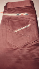 MAROON STRETCH TECH PANTS B