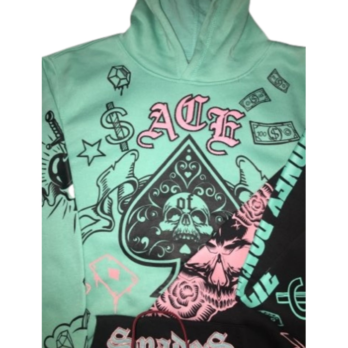 SPADES TEAL HOODIE