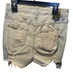 High Rise Ripped Shorts WITH LONG DIAMONDS