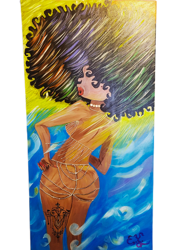 SUN LADY PAINTING