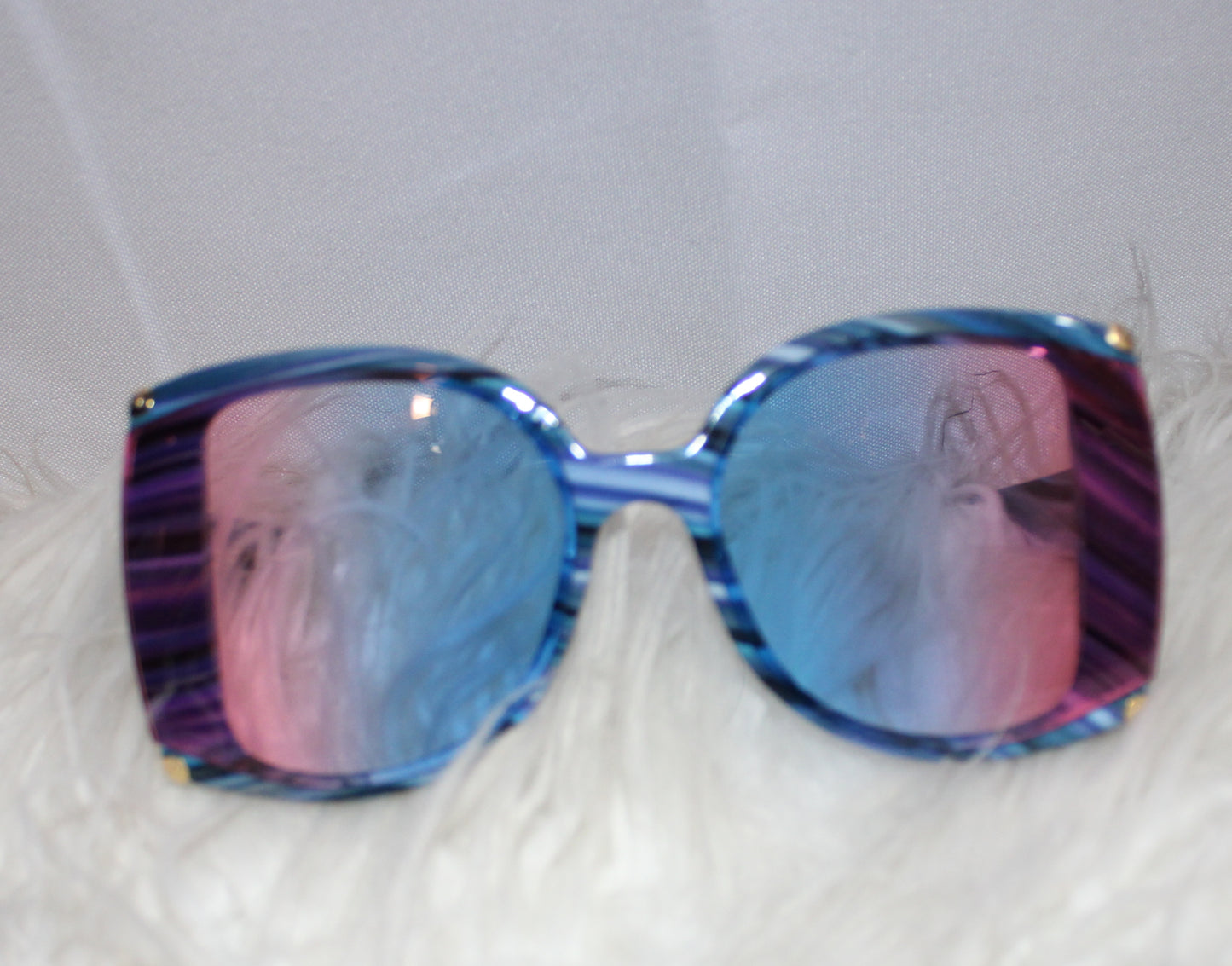 Blue And Pink Sunglasses