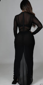 Two Piece Set Sheer Jumpsuit