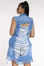 Sleeveless Denim Waistcoat